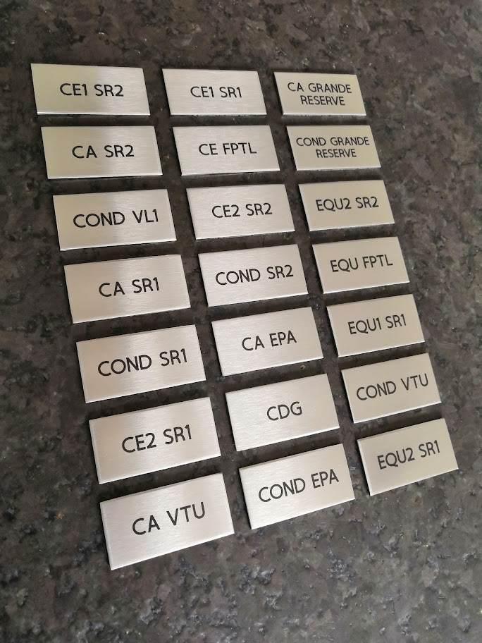 gravures plaques